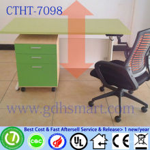 furniture poland inox manual crank table height adjustable study desk iron pedestal
